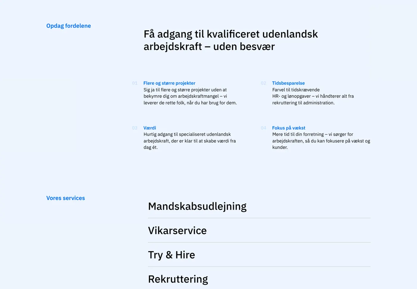 A section of the FlexTemp website on desktop